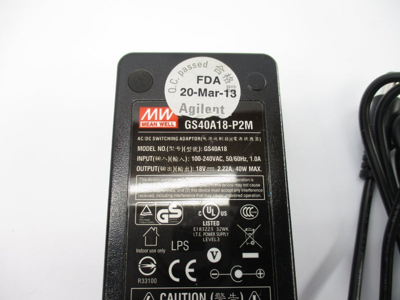 MEAN WELL GS40A18-P2M 100-240VAC 1.0A NSNP
