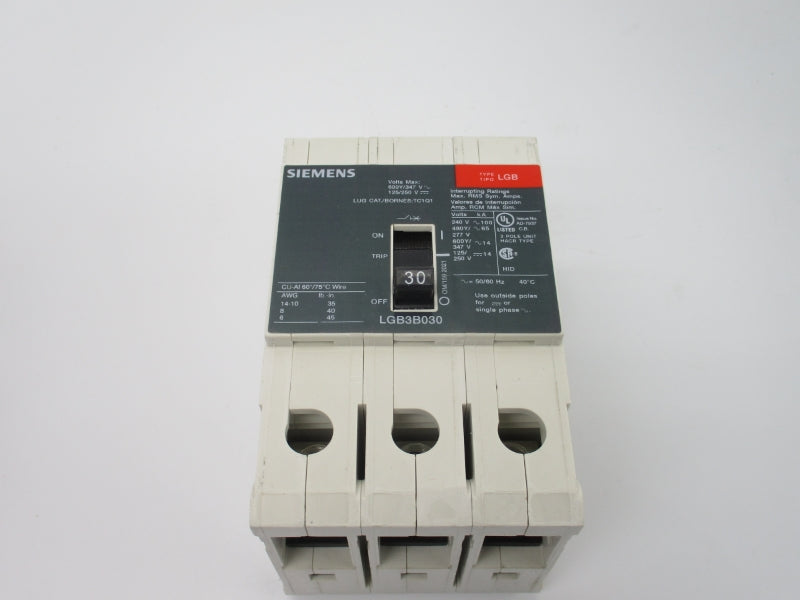 SIEMENS LGB3B030B 125/250V 30A NSMP