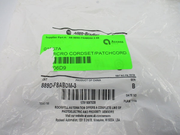 ALLEN BRADLEY 889D-F8ABDM-3 SER. B NSMP