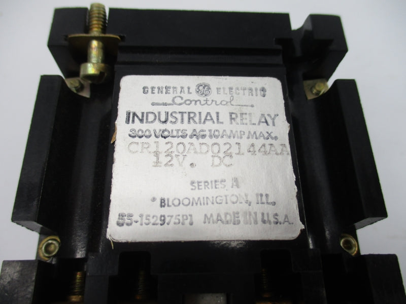 GENERAL ELECTRIC CR120AD02144AA SER. A 12VDC 10A NSNP