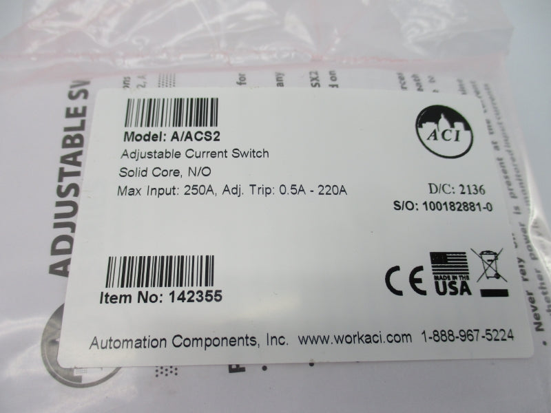 AUTOMATION COMPONENTS A/ACS2 250A NSMP