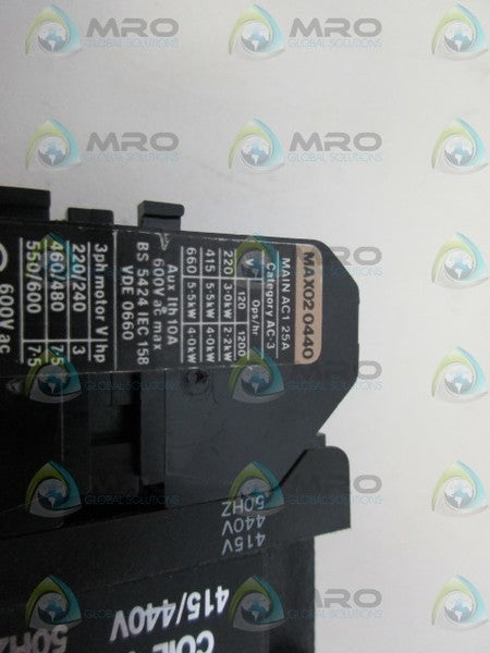 MTE MAX020440 CONTACTOR NSNP