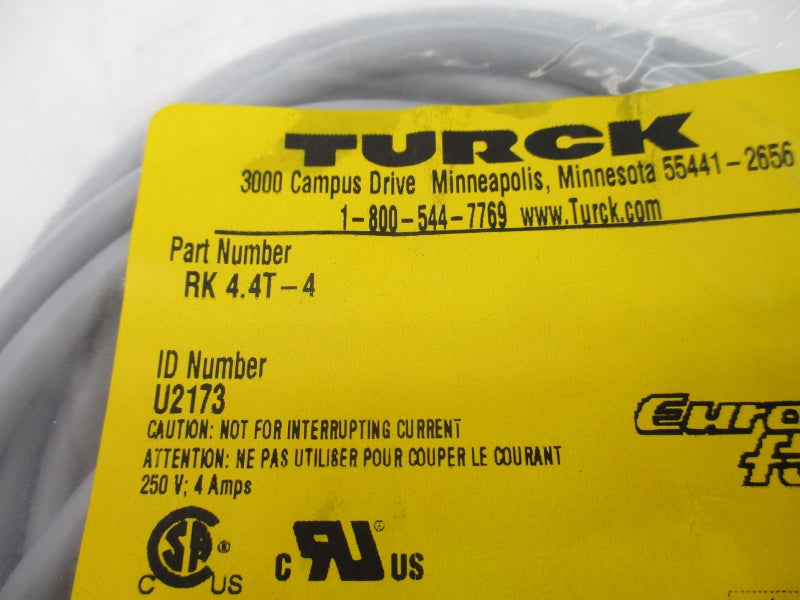 TURCK RK-4.4T-4 U2173 250V 4A NSMP
