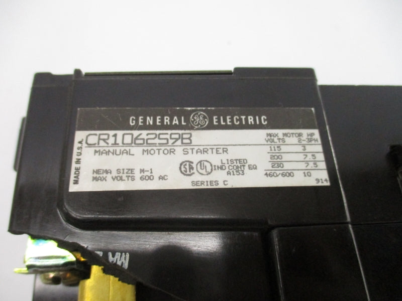 GENERAL ELECTRIC CR106259B SER. C 600VAC (AS PICTURED) NSNP