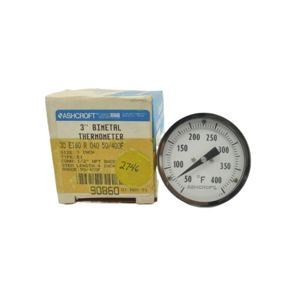 ASHCROFT 30EI60R04050/400F 3" NSMP