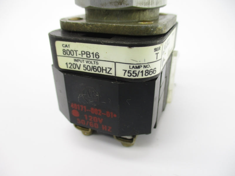 ALLEN BRADLEY 800T-PB16 SER. A 120V NSNP