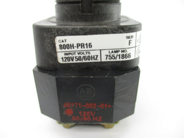 ALLEN BRADLEY 800H-PR16 SER. F 120V NSNP