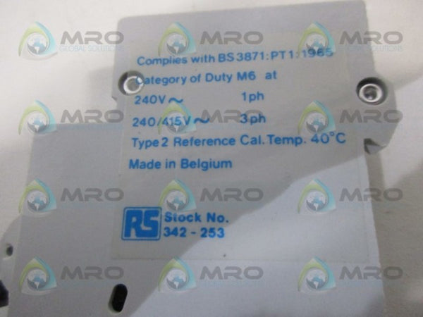 RS COMPONENTS 342-253 CIRCUIT BREAKER  NSNP