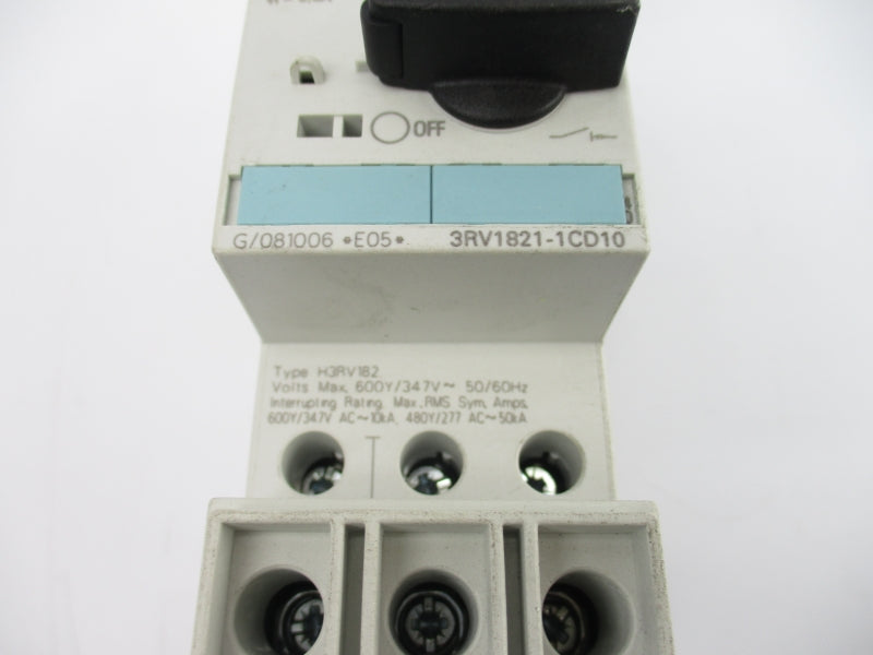 SIEMENS 3RV1821-1CD10 277V 2.5A NSNP