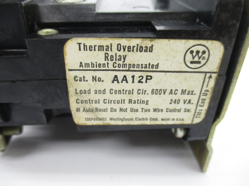 WESTINGHOUSE AA12P 600VAC NSNP