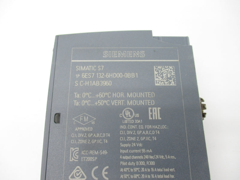SIEMENS 6ES7132-6HD00-0BB1 120VDC 5A NSNP