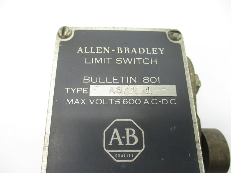 ALLEN BRADLEY 801-ASA1-1 600VAC-DC UNMP