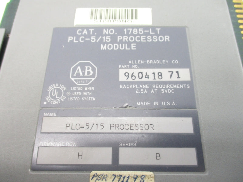 ALLEN BRADLEY 1785-LT SER. B F/W H UNMP