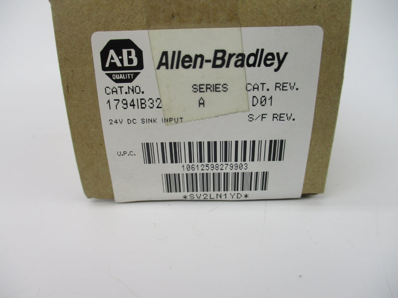 ALLEN BRADLEY 1794-IB32 SER. A 24VDC REV. D01 NSMP