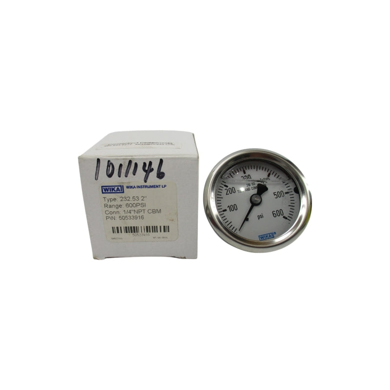 WIKA 50533916 0-600PSI NSMP