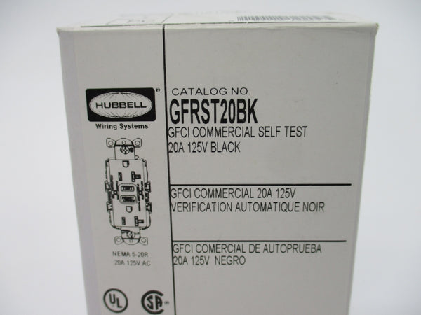 HUBBELL GFRST20BK 125V 20A NSMP