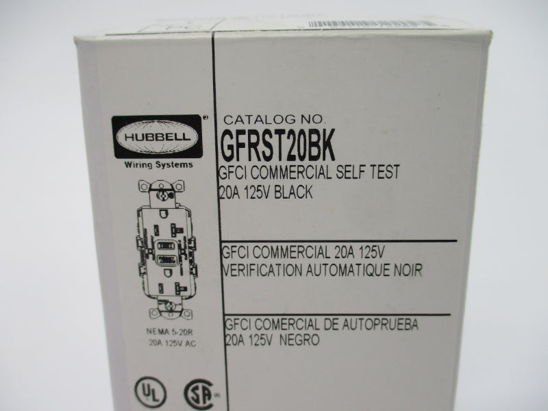 HUBBELL GFRST20BK 125V 20A NSMP