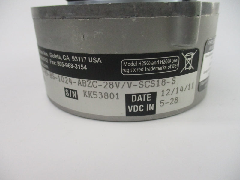 BEI 01070-938 HS35F-100-R9-BS-1024-ABZC-28V/V-SCS18-S 5-28VDC NSNP