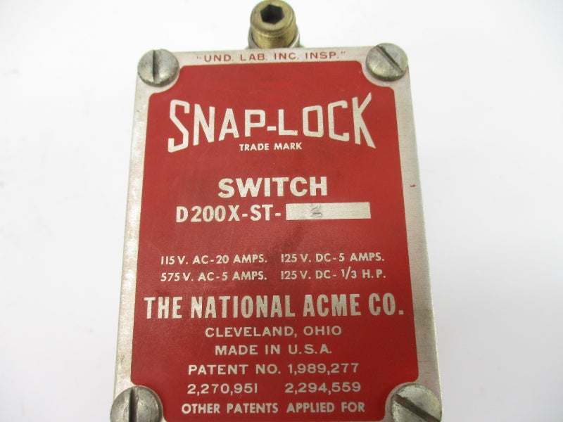 THE NATIONAL ACME D200X-ST-2 575VAC 5A NSNP