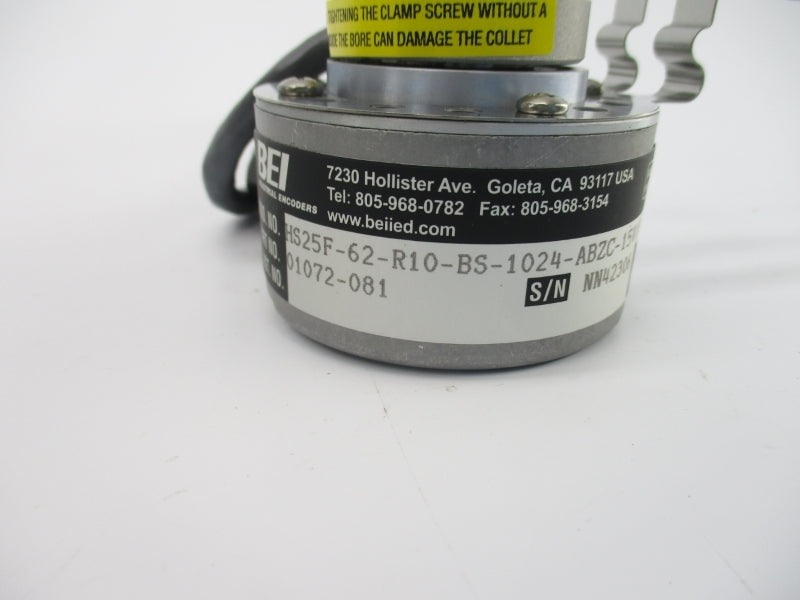 BEI HS25F-62-R10-BS-1024-ABZC-15V/V-SCS10-M12-S 01072-081 5-15VDC NSNP