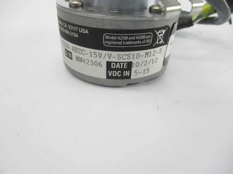 BEI HS25F-62-R10-BS-1024-ABZC-15V/V-SCS10-M12-S 01072-081 5-15VDC NSNP