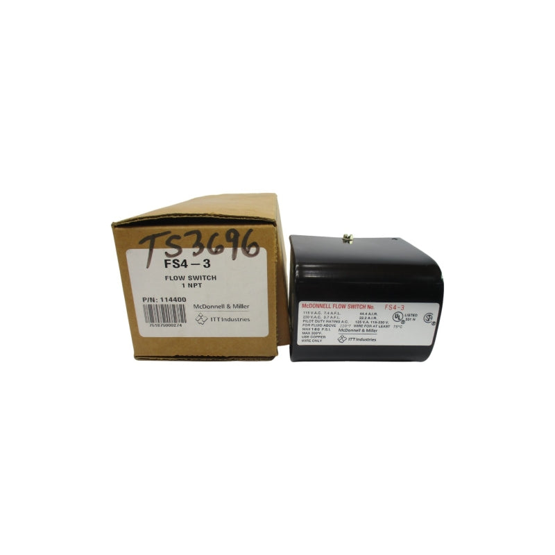 MCDONNELL & MILLER 114400 FS4-3 115/230VAC 7.4/3.7A 160PSI NSMP