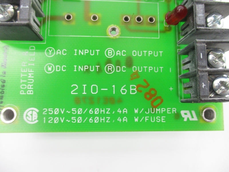 POTTER & BRUMFILED 2I0-16B 120/250V 4A NSNP