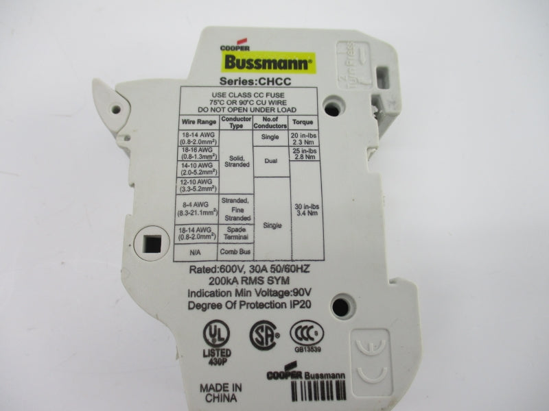 BUSSMANN CHCC 600V 30A NSNP