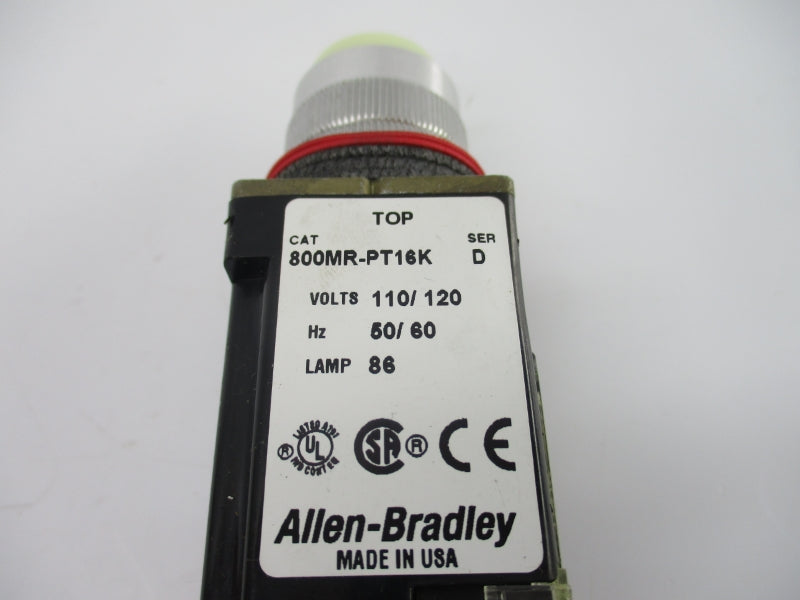 ALLEN BRADLEY 800MR-PT16K SER. D 110/120V NSNP