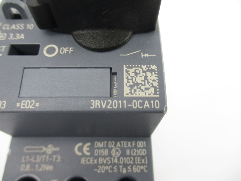 SIEMENS 3RV2011-0CA10 600V 0-18-0.25A NSNP