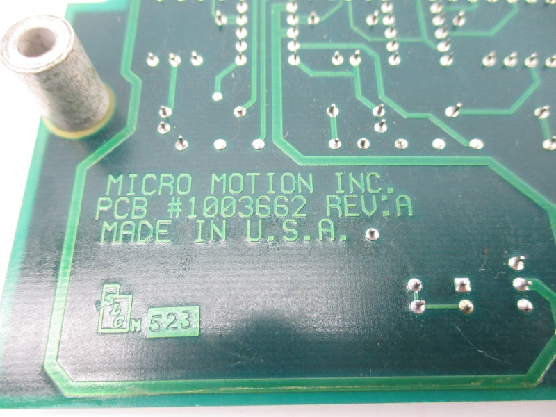 MICRO MOTION 1003662 REV. A UNMP