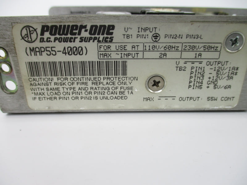 POWER-ONE MAP55-4000 110/230V 2/1A NSNP