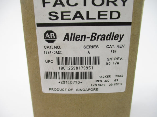 ALLEN BRADLEY 1794-OA8I SER. A 120VAC 0.5A REV. C02 NSMP