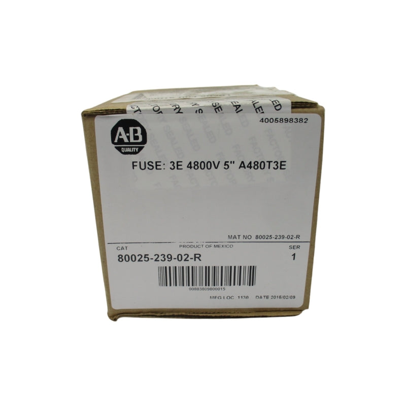 ALLEN BRADLEY 80025-239-02-R SER. 1 4800V 3EA (BR/WH) NSFS