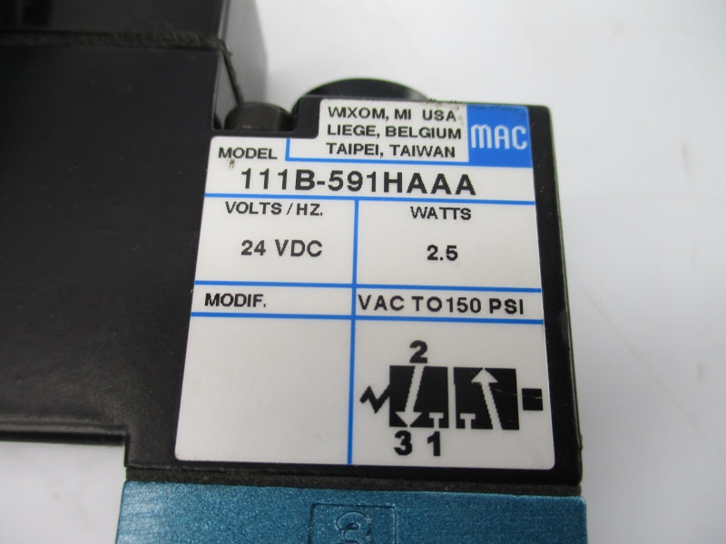 MAC 111B-591HAAA 24VDC 150PSI NSNP