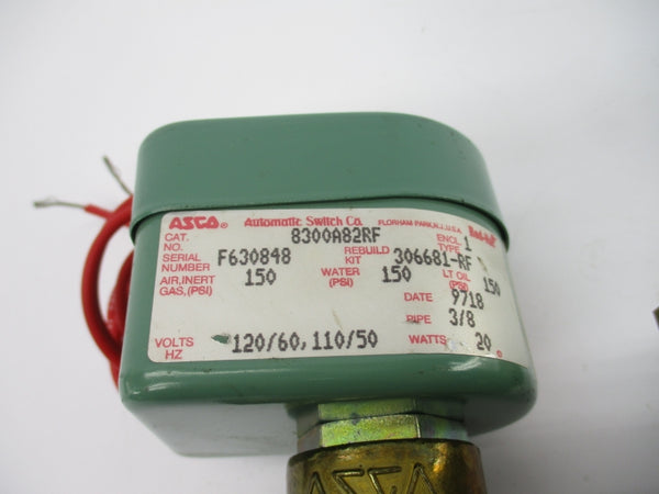 ASCO 8300A82RF 110/120V 150PSI 3/8" NSNP