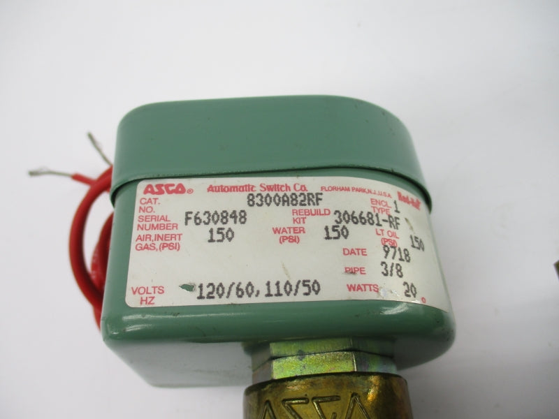 ASCO 8300A82RF 110/120V 150PSI 3/8" NSNP
