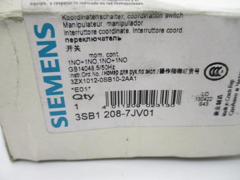 SIEMENS 3SB1208-7JV01 NSMP