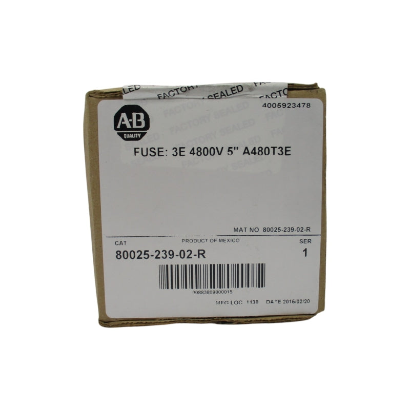 ALLEN BRADLEY 80025-239-02-R SER. A 4800V 3EA (BR/WH) NSFS