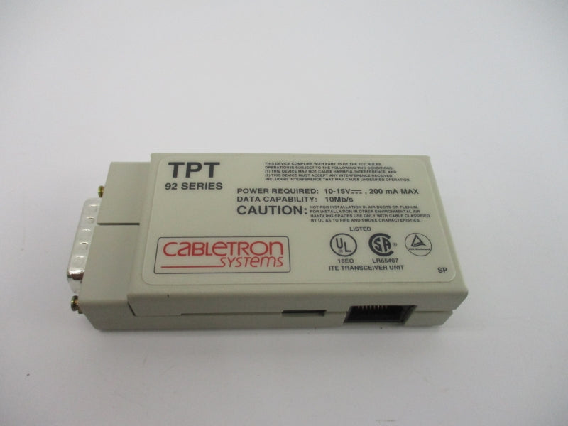 CABLETRON SYSTEMS TPT 10-15VDC NSNP
