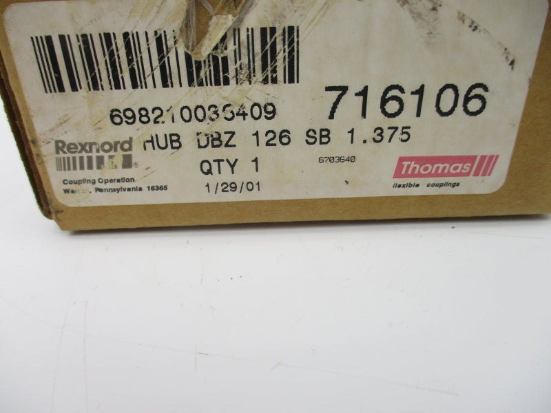 REXNORD 716106 698210036409 NSFS