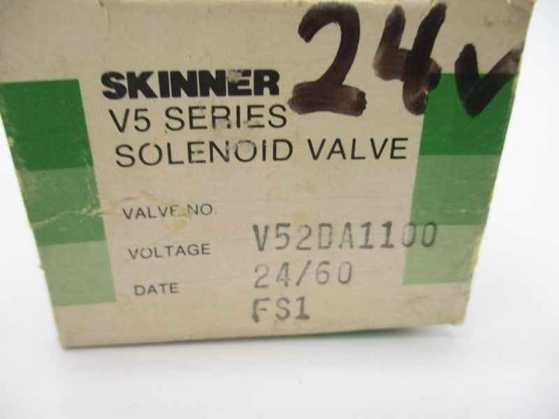 SKINNER V52DA1100 24V 100PSI 1/8" NSMP