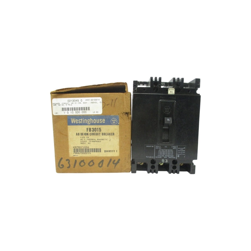 WESTINGHOUSE FB3015 600VAC 15A NSMP
