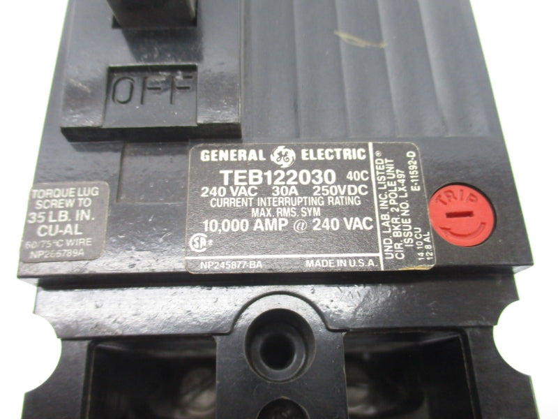 GENERAL ELECTRIC TEB122030 240VAC 30A (BLACK) NSNP