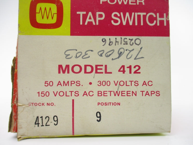 OHMITE 412-9 300VAC 50A NSMP