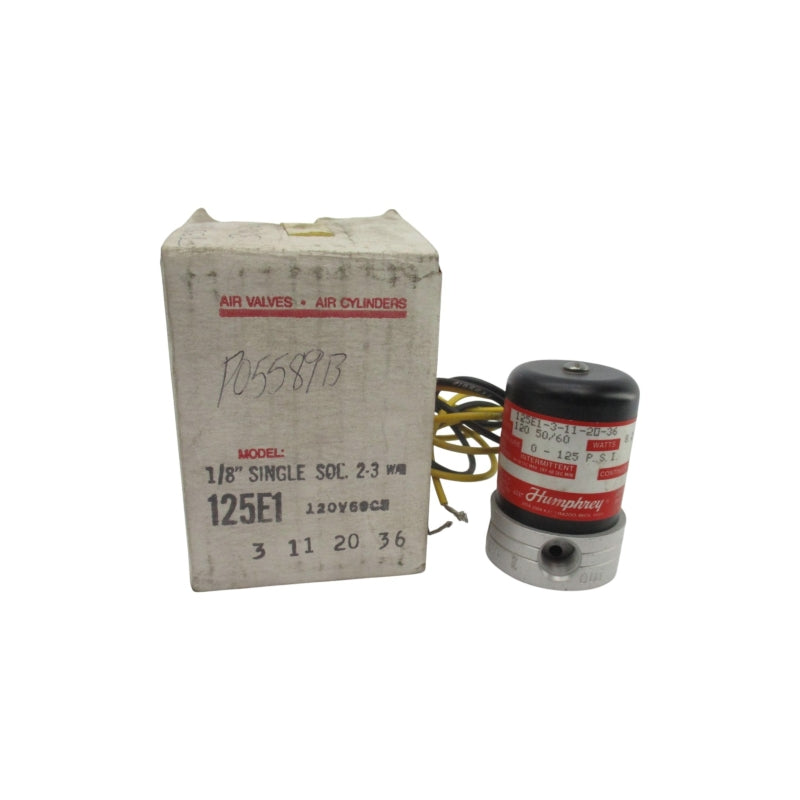 HUMPHERY 125E1-3-11-20-36 120V 0-125PSI NSMP