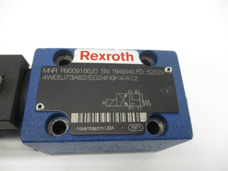 REXROTH R900916620 4WE6J73A62/EG24N9K4/A12 24VDC NSNP