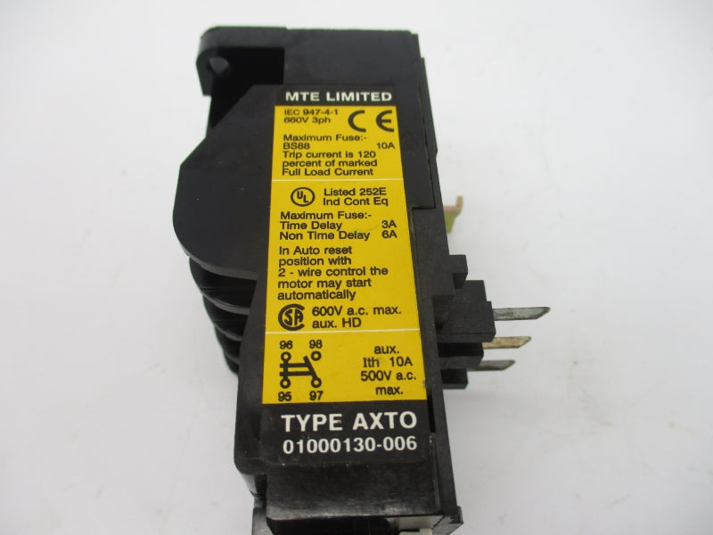 MTE LIMITED 01000130-006 AXTO 600VAC 10A NSNP