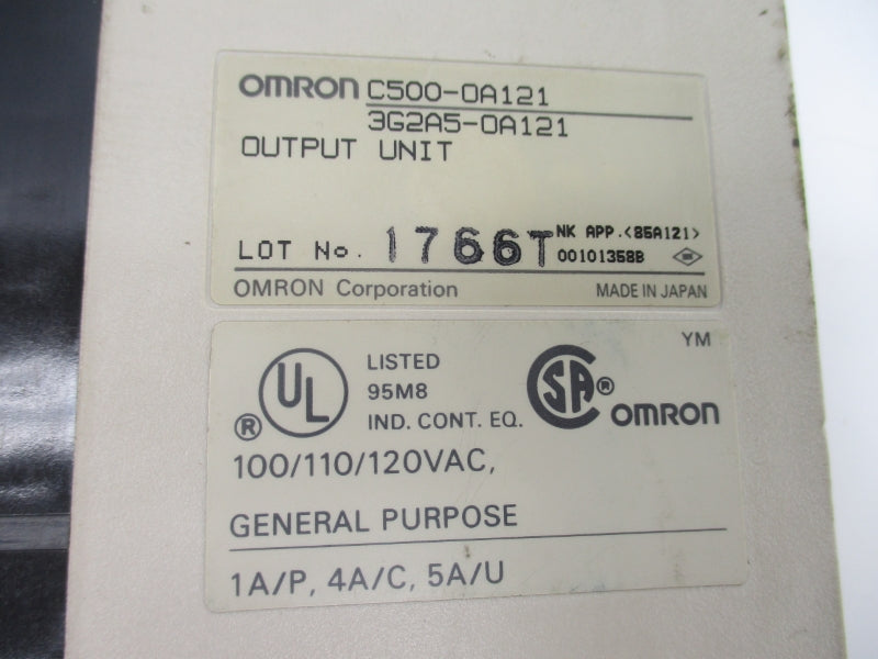 OMRON C500-0A121 3G2A5-0A121 100/110/120VAC NSNP