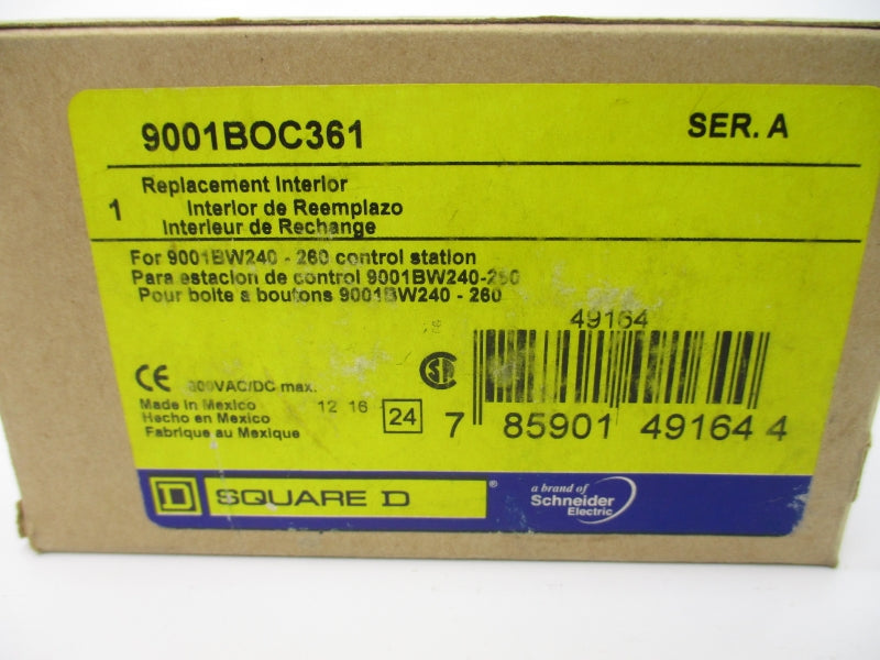 SQUARE D 9001BOC361 SER. A NSMP